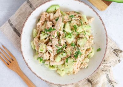 Easy Cucumber Chicken Salad