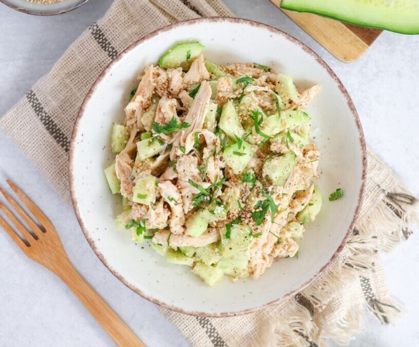 Easy Cucumber Chicken Salad